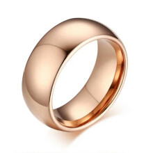 Silber/Gold/Roségold, 8 mm breiter Wolframstahl-Ehering für Damen und Herren, Ringgröße 5-13
