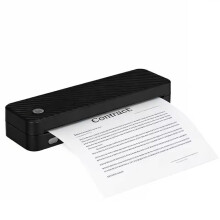A4 Tintenloser Thermodrucker - 8-Zoll Portabler Farbthermodrucker Black