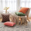 Housse de coussin décorative jacquard à losanges 45 x 45 cm 3