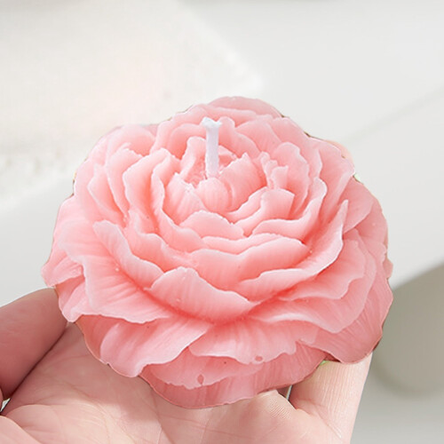 Blomsterformet duftlys med soja – 1 pakke 1