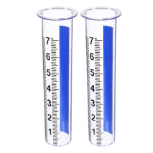Set of 2 Plastic Rain Gauge Replacement Tubes for Accurate Outdoor Garden and Lawn Rainfall Measurement