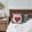Fodere per cuscini a righe con cuori, in lino, 45x45 cm, set da 2 6