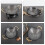 Stainless Steel Flat Bottom Wok 24cm Double Handle 3