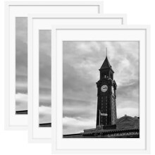 Ensemble de 3 cadres photo 16x20 – Bois MDF et plexiglas