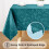 Mantel rectangular de vinilo impermeable de 52x70 pulgadas 4