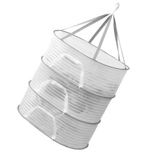 Opvouwbaar droogrek van gaas – wit, 66x60x40cm