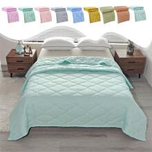 Couette en coton lavé 40 x 59 pouces, format Queen, douce et légère, idéale en toutes saisons – unie ou imprimée, ventilation optimale