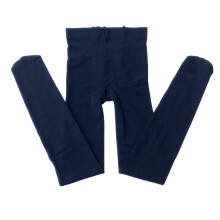 Cotton Leggings for Girls 2-4Y, Navy, Full-Length Ballet Dance Pants, Stretchy & Comfortable – Compatible with Spring/Summer