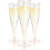 Plastic Champagne Flutes Rose Gold 24 pcs 4.5 oz 1