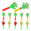 Claque-mains de couleurs assorties (12 pièces) 5