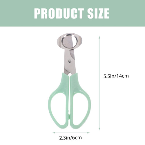 Egg Cutter Scissors Multi 1Set 5.5x2.4x0.3in Stainless Steel 1