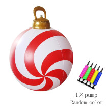 Décoration de Noël - Sapin de Noël gonflable en PVC décoré de 6 cm pour l'extérieur