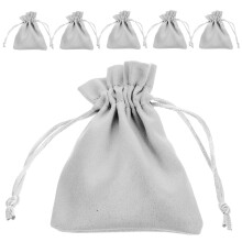 Lot de 6 sachets à bonbons en flanelle pour les fêtes de fin d'année