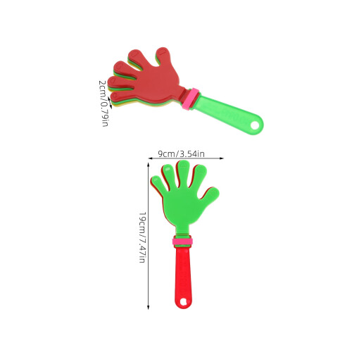Claque-mains de couleurs assorties (12 pièces) 1