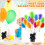 Poids pour ballon noir métallisé – 1 unité 1