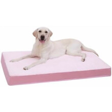 Orthopädisches Hundebett – wasserdicht und waschbar mit abnehmbarem Bezug, luxuriöses Plüsch-Eierschaum-Design für große Hunde, 119 x 74 cm