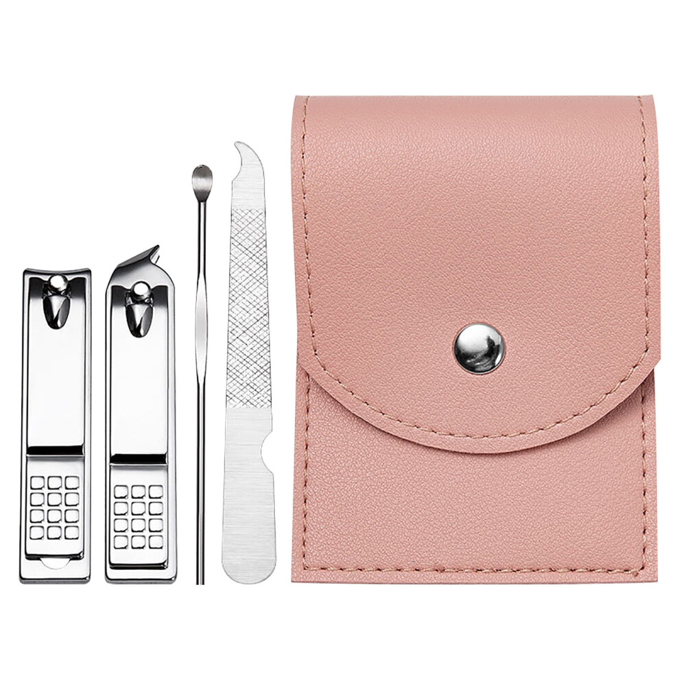 Professional Stainless Steel Manicure Set (6 pcs) with Nail Clippers, File & Case â Compatible with Sharp