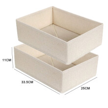Boîte de rangement pliable en tissu Oxford pour tiroir