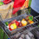 Panier à barbecue rond avec poignée rotative, portable 7