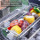 Runder, tragbarer Drehgrill mit Griff 5