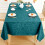 Mantel rectangular de vinilo impermeable de 52x70 pulgadas 6