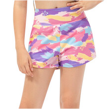 Shorts para meninas adolescentes e meninos de 5 a 15 anos, shorts esportivos de cintura alta com estampa de grafite e bolsos.