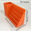 Drill Bit Organizer with Storage Holder, Storage Rack for Drill Bits & Tools, Workshop & Garage Tool Organization (2Pcs) Orange3 3