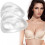 Silicone Breast Insert, Waterproof Enhancer Transparent Gel Push Up The Bra Insert 5