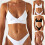 Dame bikini med bøyle og høy benlengde 1