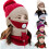 Conjunto de gorro e cachecol de inverno feminino Windfall, em tricô, macio e quente, com forro de lã e pompom. 1