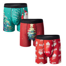 Slips de Noël pour hommes, motif amusant, lot de 3