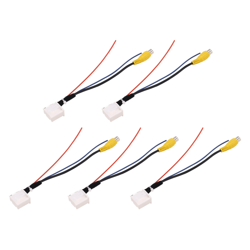 5X 16 Pin Car Rear View Camera Adapter Cable Parking Backup Camera Video Cable Adapter For Camry 7Th 6033533266456