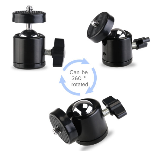 Masteelf 2-Pack Mini Tripod with 1/4" Threaded Mount 360 Degree Rotation for Camera Camcorder 1