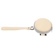 1 stuk beige leren elegant brillenetui voor dames, geschikt voor dagelijks gebruik