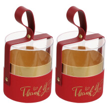 Boîte cadeau transparente pour bonbons et chocolats (2 pièces) sans marque