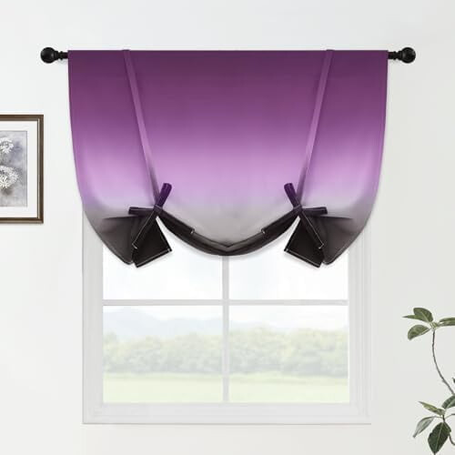 Cortinas opacas con efecto degradado, 52 x 84 pulgadas, gris-blanco.