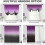 Cortinas opacas con efecto degradado, 52 x 84 pulgadas, gris-blanco. 2