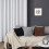 Grey-White Blackout Curtains with Silver Wave Dots, 52x63", 3