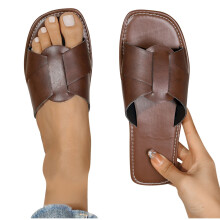 Sandale maro pentru femei, Sandale pentru femei, Modă pentru femei, Stil casual de vară, Ținute în aer liber, Culoare solidă, Retro, cu vârful