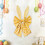 Easter Bunny Ear Bow Pendant Christmas Decoration 4