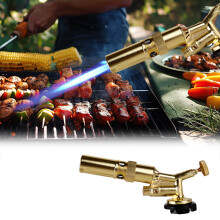 Multi-Purpose Handheld Blow Torch for Cooking, Welding, BBQ and Outdoor Use with Adjustable Flame and Safe Ignition