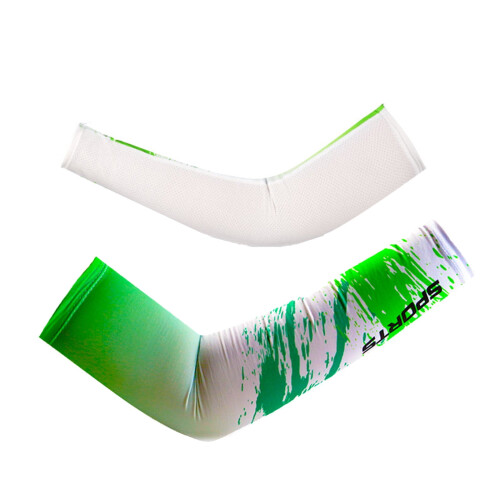 Summer Ice Arm Sleeve Arm Sun Sleeves Συμπιεστικά Αντηλιακά για Άνδρες και Γυναικεία, Πράσινο