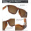 Γυαλιά ηλίου Polarized για άνδρες, γυναίκες, κλασικό ματ μαύρο σκελετό, προστασία UV, 3 4