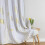 Greyish White Blackout Curtains 52x84 in, Polyester, Gold 5