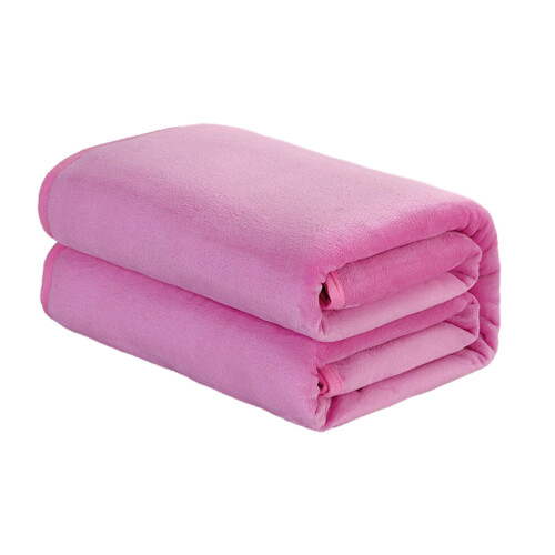Flannel Throw Blanket Luxury Ultra Plush Pink King Size 1