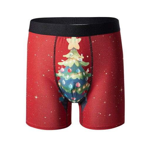 Herren-Weihnachtsslips mit lustigem Design, 3er-Pack 2