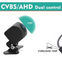 Car AHD CVBS 720P Rearview Camera 170 Degree Wide Angle Rear View Camera Parking Assist Camera for Car