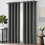 Blackout Curtains 52"W x 84"L, Dark Grey, 2 Panels 2