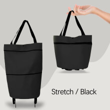 Portable Shopping Wheel Bag Tug Bag Telescopic Roller Bag Supermarket Shopping Bag Shopping Cart Foldable Backpack