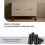 Elevadores de cama reforçados de 10 polegadas (pacote com 4, pretos) – 8 ou 9,8 polegadas de altura, compatíveis com camas, escrivaninhas, mesas, 4